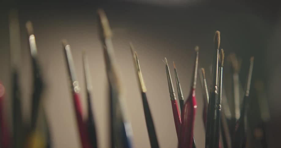 Painter In Studio
