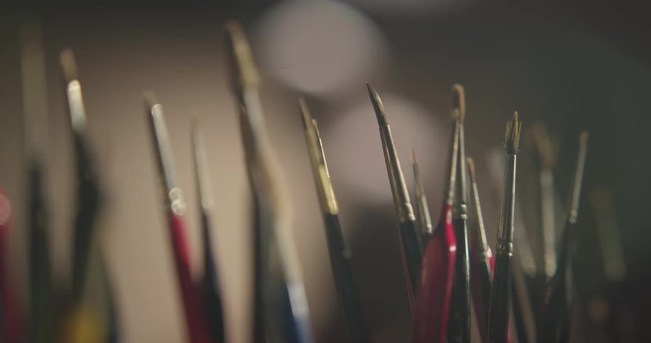 Painter In Studio