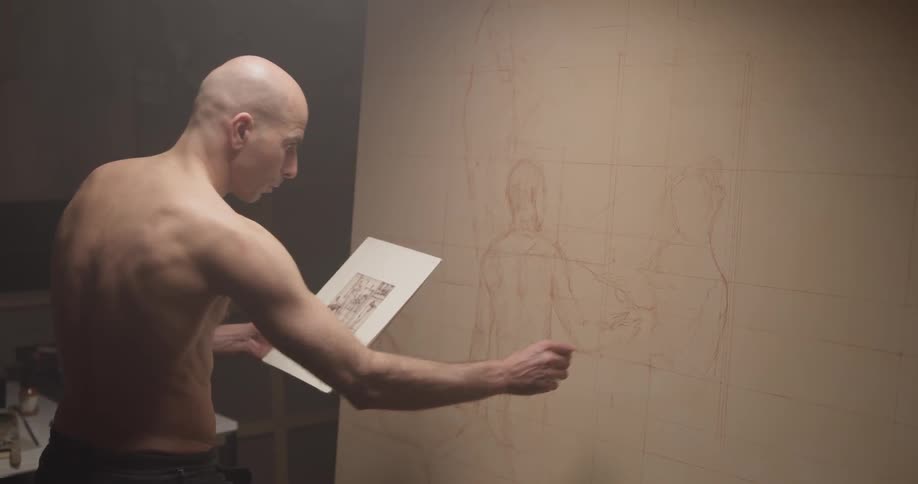 Painter In Studio