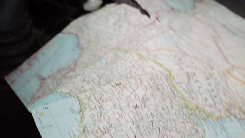 A person looking at a map
