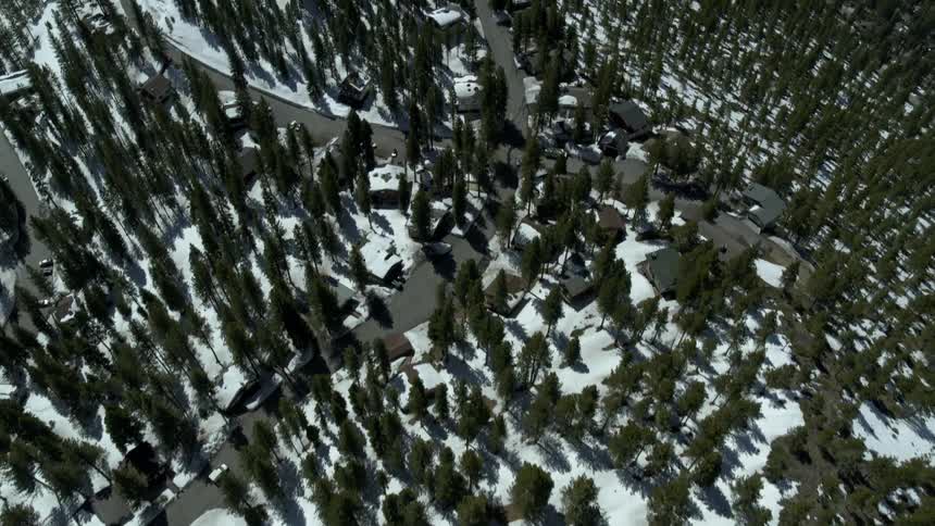 Snow is covering the mountain