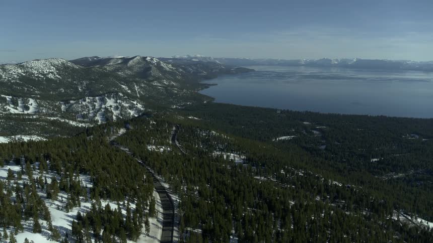 There are mountains that are covered with snow