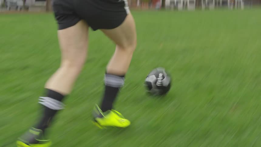 Girls At Soccer Practice