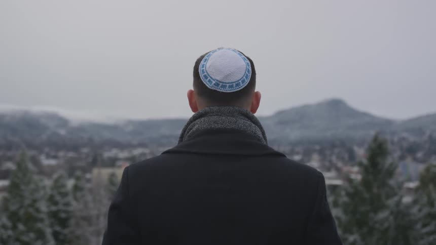Hebrew Man In Woods