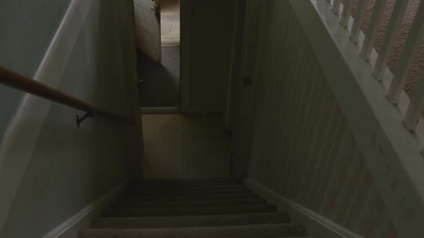 Creepy Girl In Abandoned House