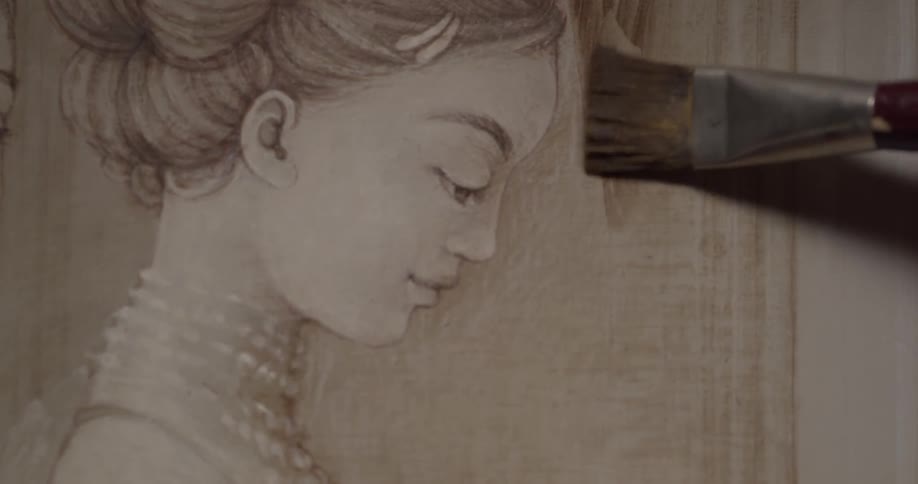 Painter In Studio