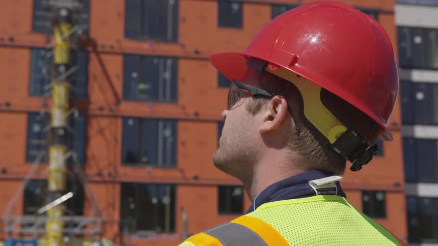 Construction Worker On Site