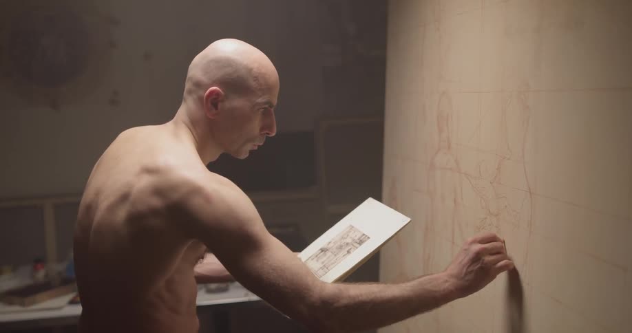 Painter In Studio