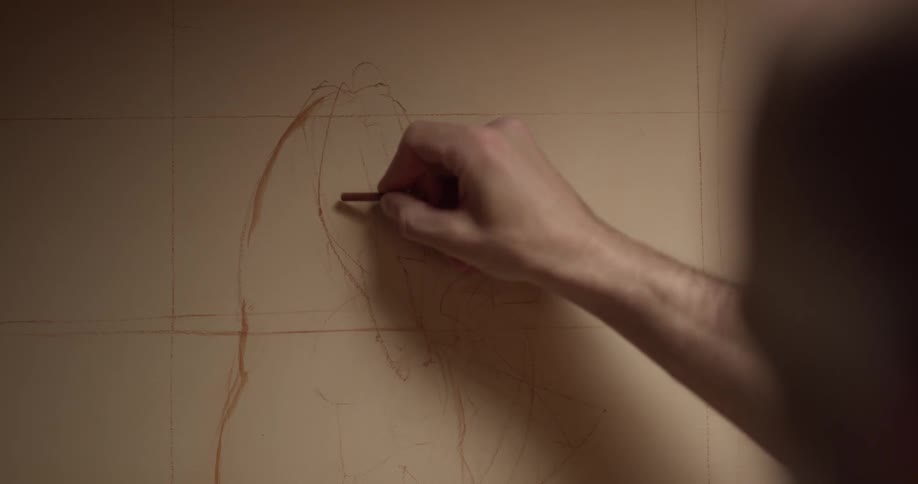 Painter In Studio