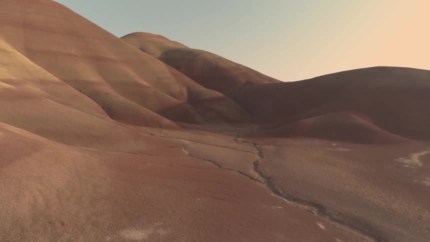 Large hills of desert sand