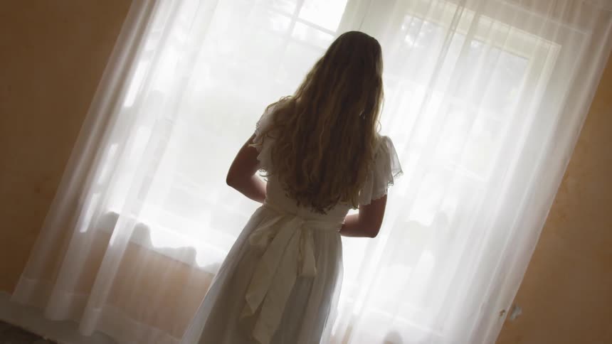 Creepy Girl In Abandoned House