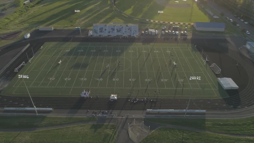 A track that is around a football field