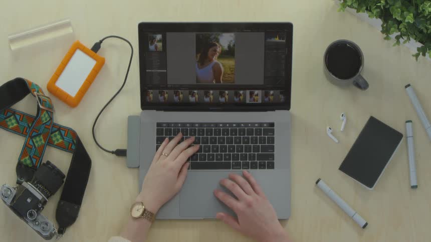 Editing Photos On Laptop