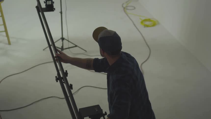 Filmmakers Shooting In A Studio