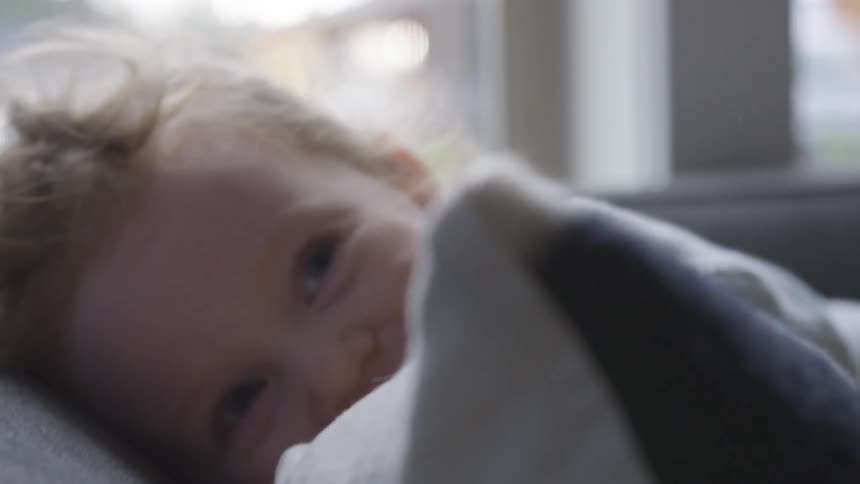 Father And Daughter Playing At Home