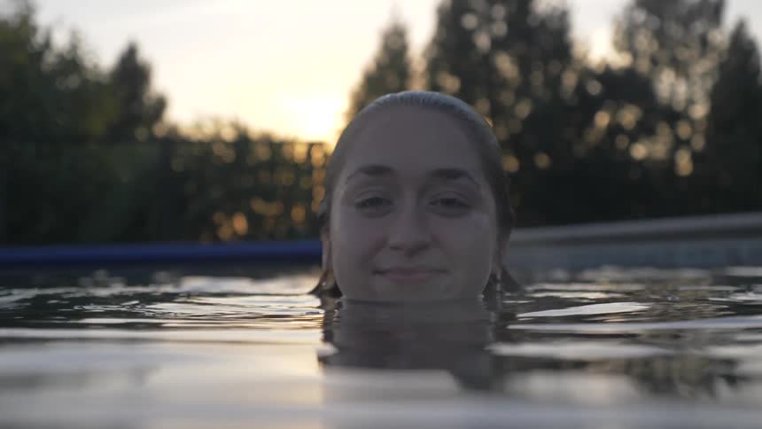 Friends Swimming Together