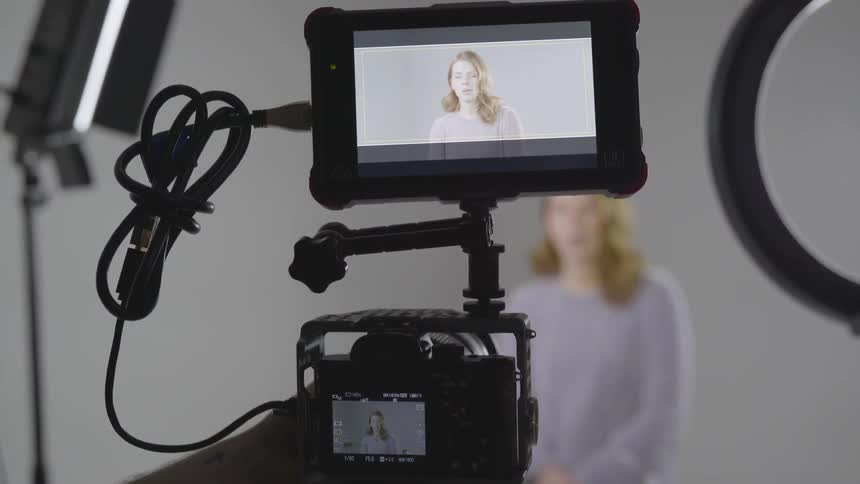 Filmmakers Shooting In A Studio