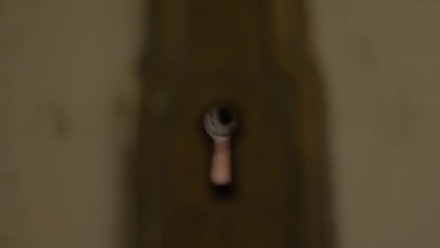 Creepy Girl In Abandoned House