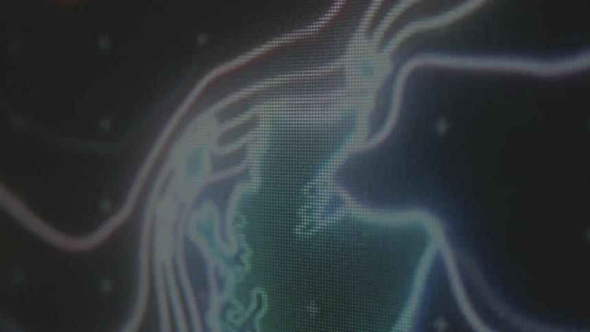 animation of lines on computer screen