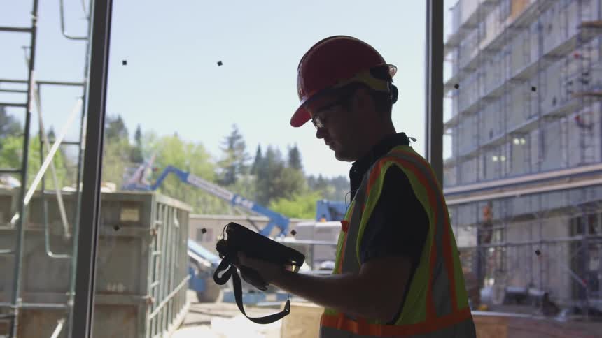Construction Worker On Site