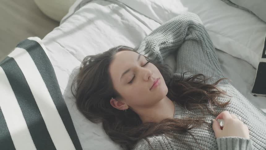 Woman Working And Relaxing At Home