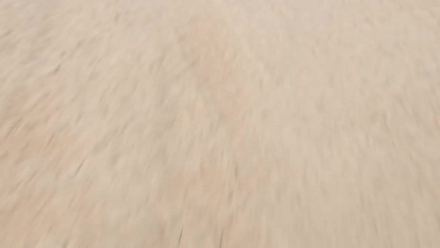 Moving along a bright desert