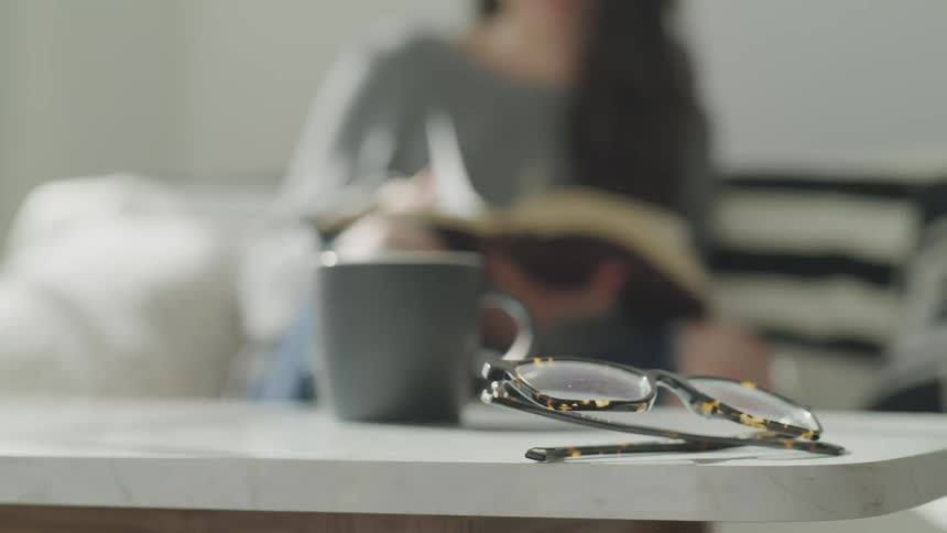 Woman Working And Relaxing At Home
