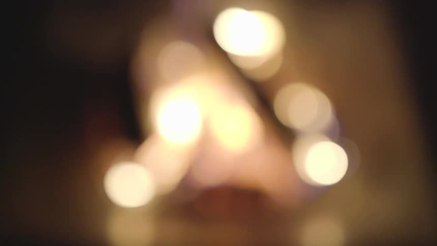 Bokeh effect on campfire