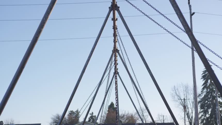 Children on swings