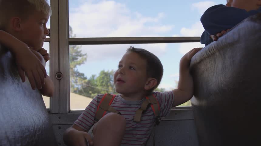 Kids On School Bus
