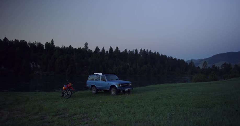 Man Traveling In Montana
