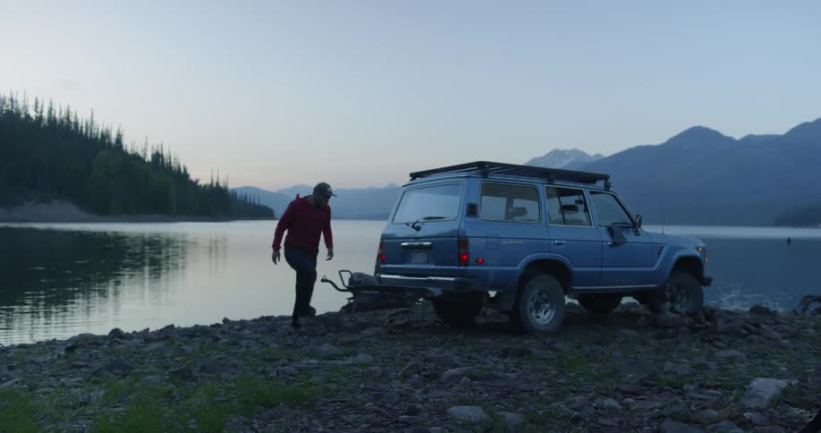 Man Traveling In Montana