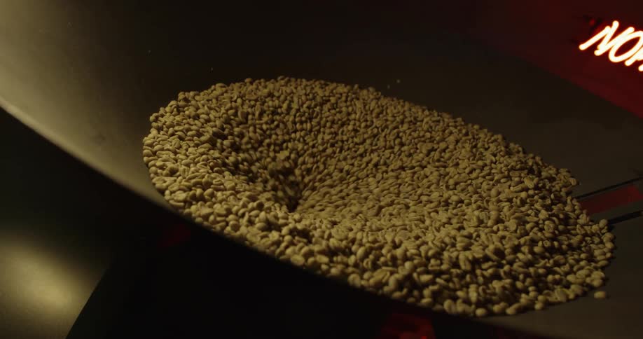 Man Roasting Coffee