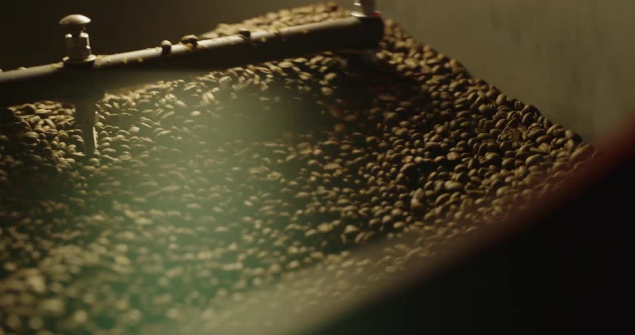 Mixing of beans in a cylinder