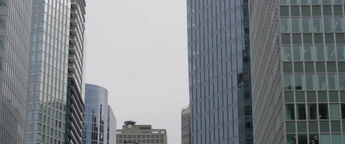 Man Walking Around City