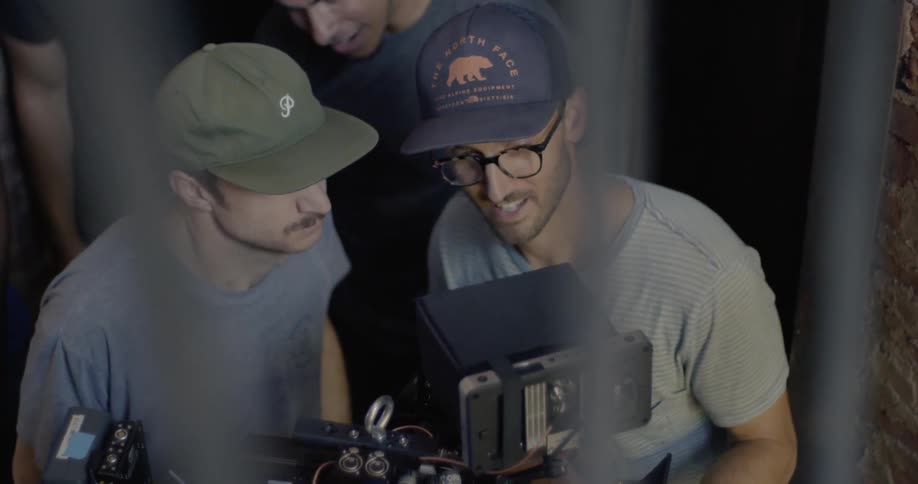 Photographers look in large lens