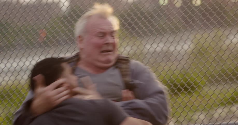 Older man fights with young man
