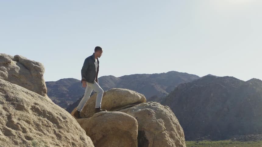 Man In Desert