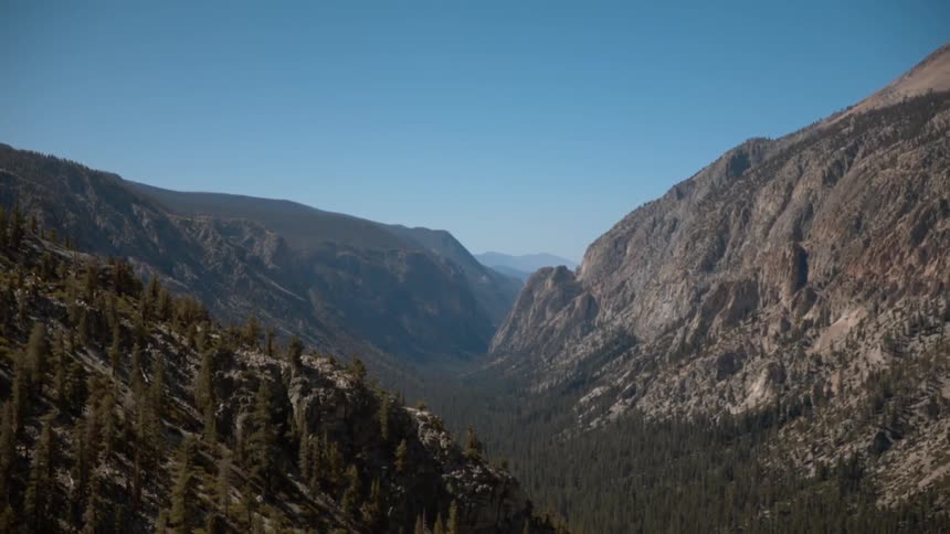 A scenery at a rocky mountain