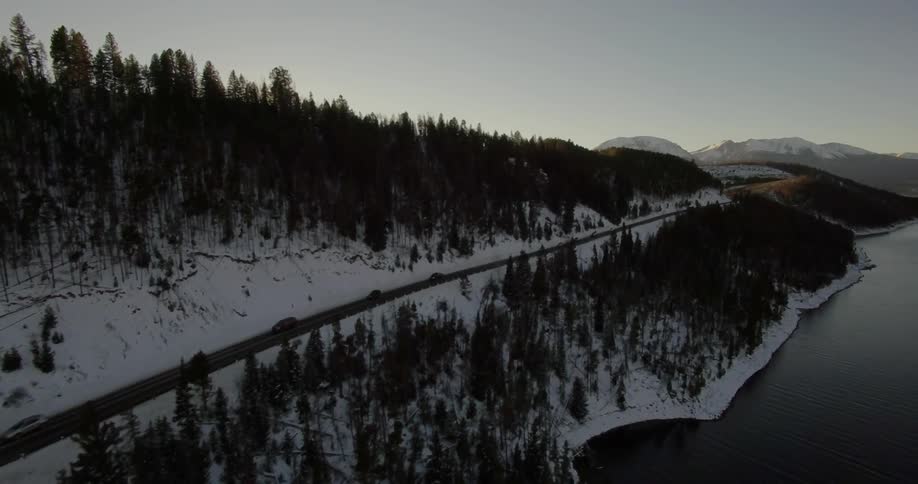 A snow covered road