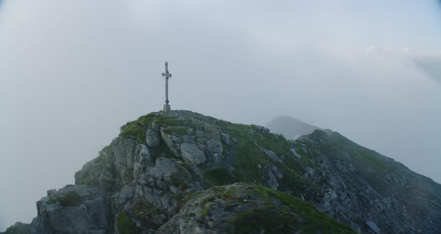 Aerials Of Austrian Alps In Summer