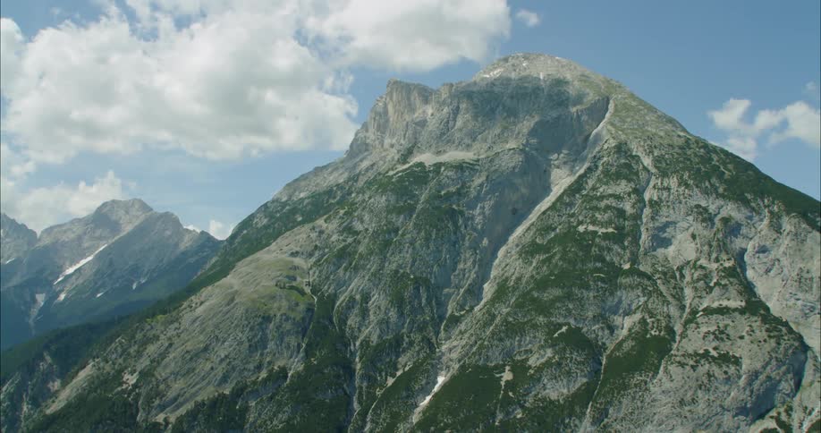 Aerials Of Austrian Alps In Summer
