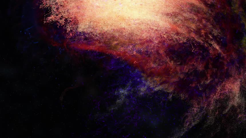 Bright splashes of color dripping into a liquid