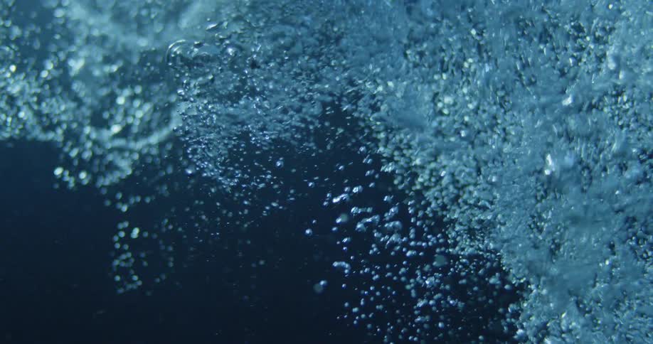 Water is bubbling beneath the surface
