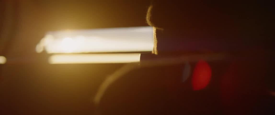 A bright light shows a shadow of an object