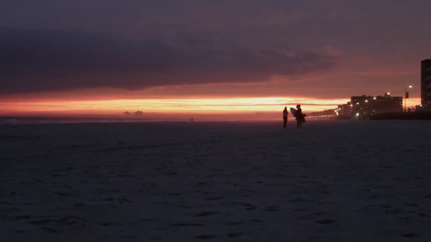 Sunset on the horizon