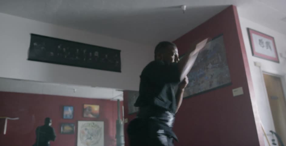 Man Practicing Karate