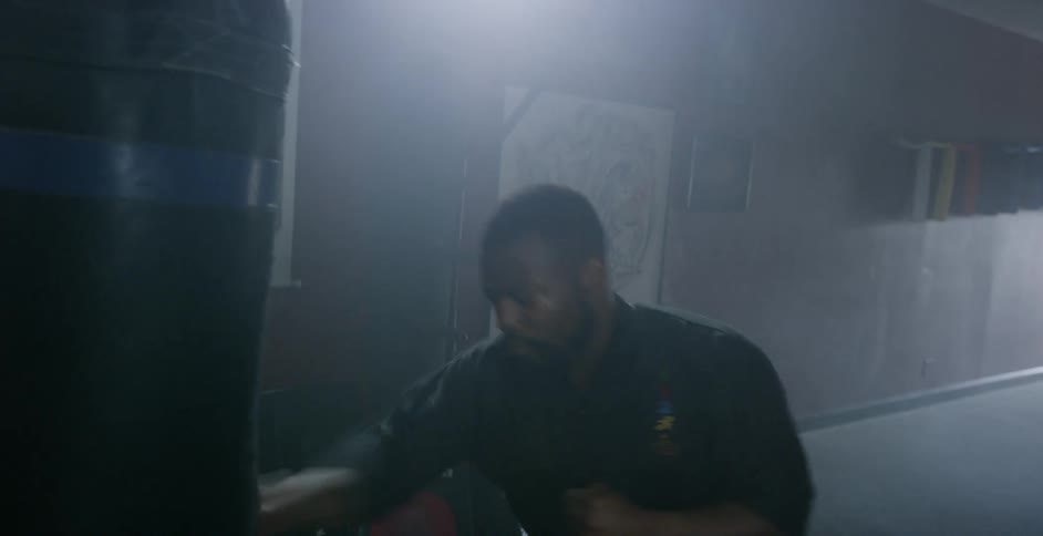 Man Practicing Karate