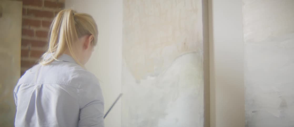 Girl Painting In Art Studio