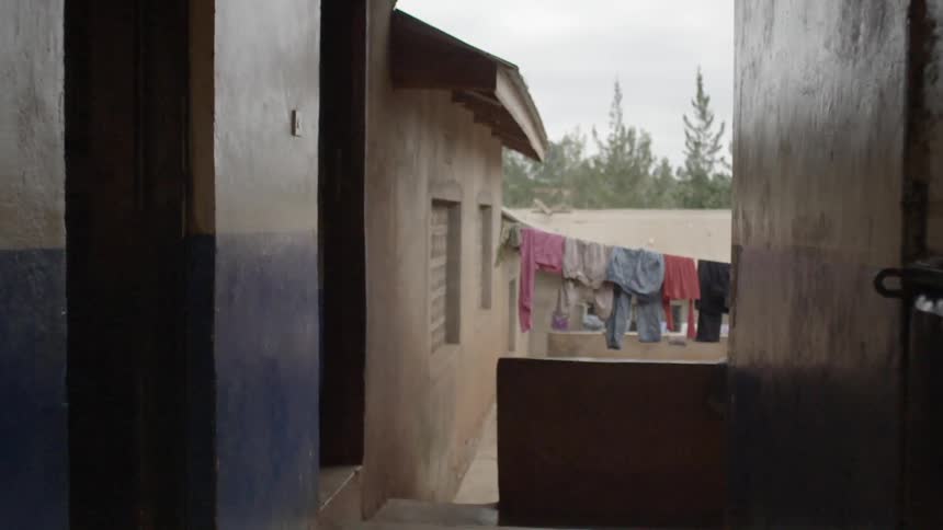 Laundry hanging out to dry